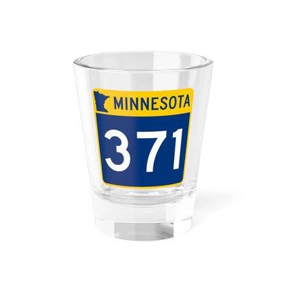 MN-371 (Minnesota) (Road Sign) Shot Glass 1.5oz 1.5oz - Go Mug Yourself
