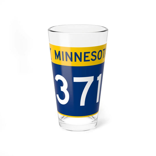 MN-371 wide (Minnesota) (Road Sign) Pint Glss 16oz 16oz - Go Mug Yourself