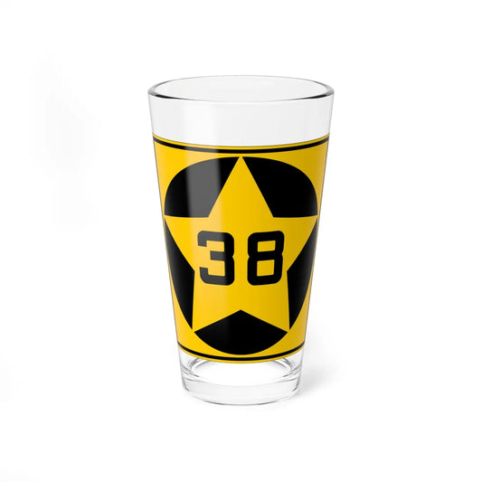 MN-38 1920 (Minnesota) (Road Sign) Pint Glass 16oz 16oz - Go Mug Yourself