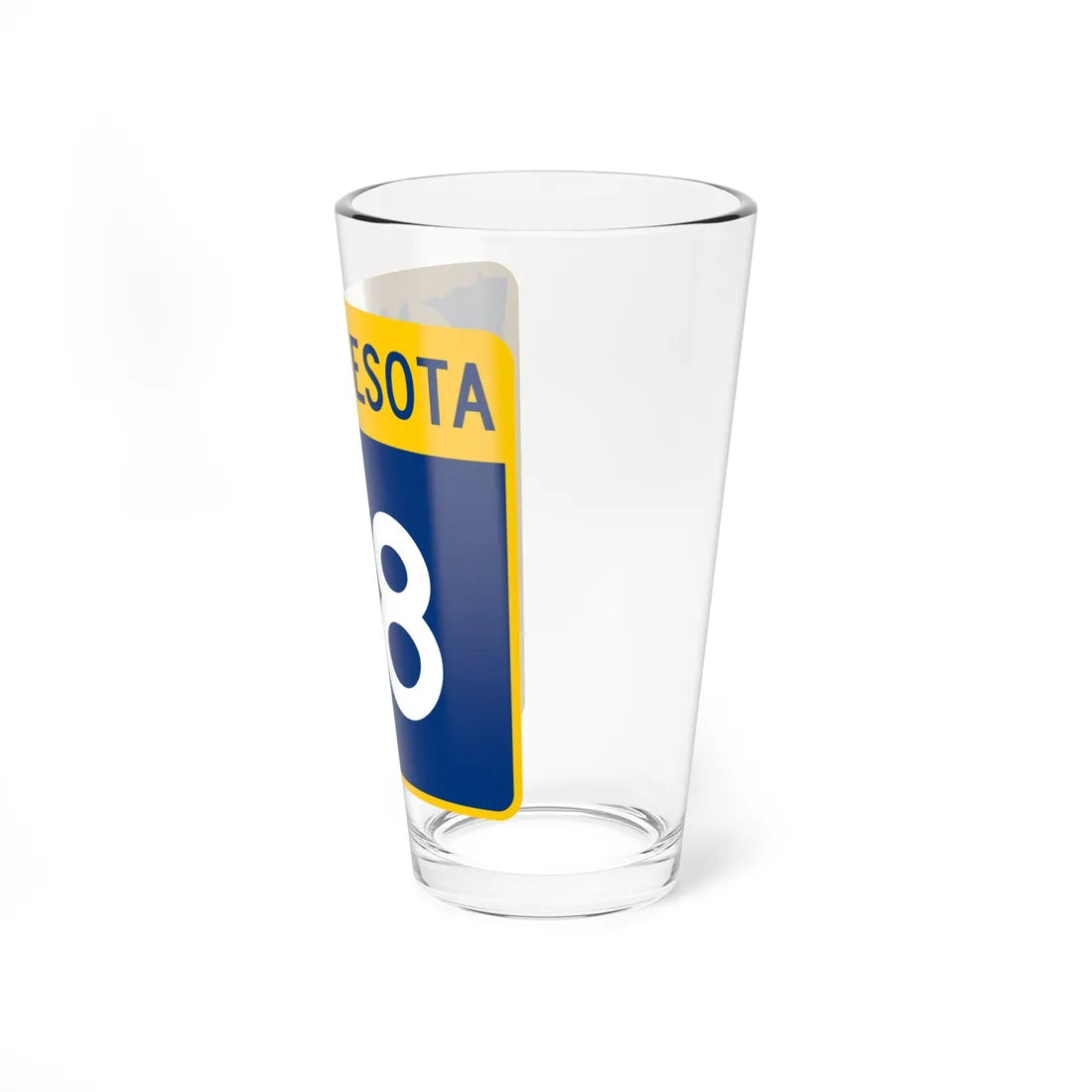 MN-38 (Minnesota) (Road Sign) Pint Glass 16oz - Go Mug Yourself