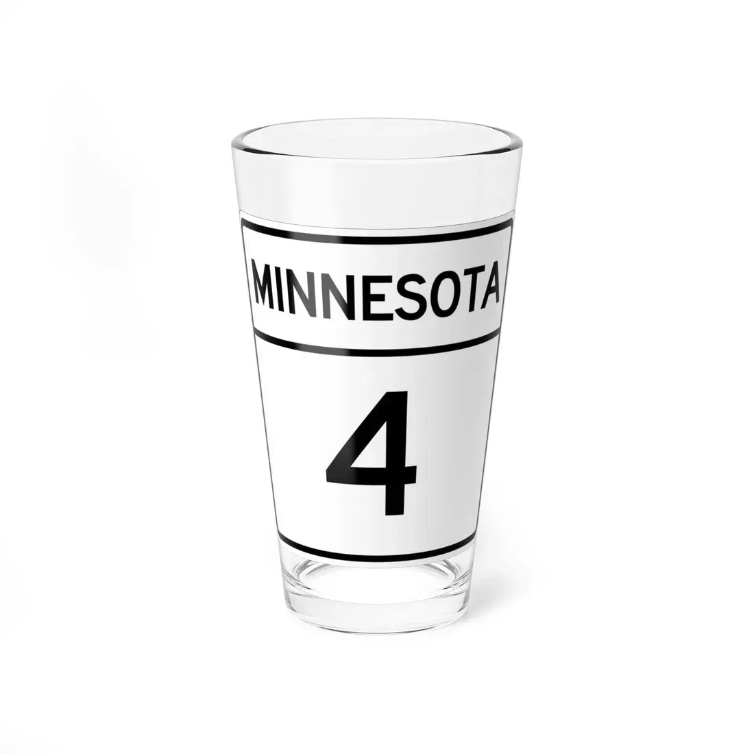 MN-4 1948 (Minnesota) (Road Sign) Pint Glass 16oz 16oz - Go Mug Yourself