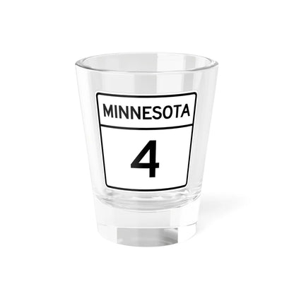 MN-4 1948 (Minnesota) (Road Sign) Shot Glass 1.5oz 1.5oz - Go Mug Yourself