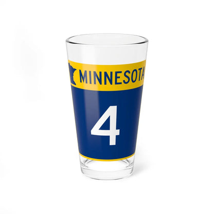 MN-4 (Minnesota) (Road Sign) Pint Glss 16oz 16oz - Go Mug Yourself