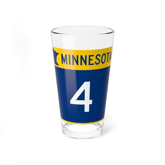 MN-4 (Minnesota) (Road Sign) Pint Glss 16oz 16oz - Go Mug Yourself