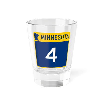 MN-4 (Minnesota) (Road Sign) Shot Glass 1.5oz 1.5oz - Go Mug Yourself