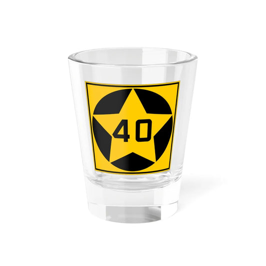 MN-40 1920 (Minnesota) (Road Sign) Shot Glass 1.5oz 1.5oz - Go Mug Yourself