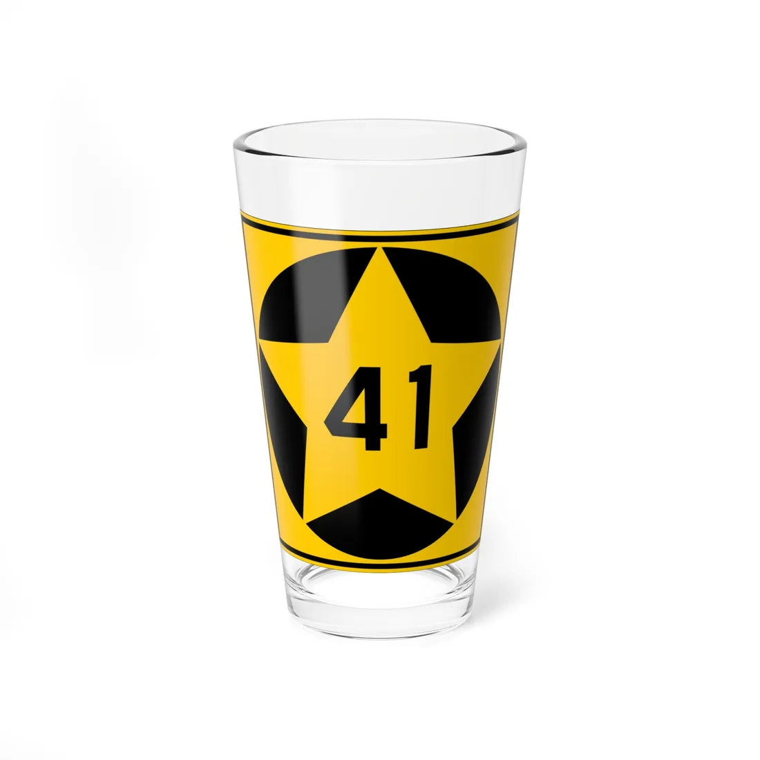 MN-41 1920 (Minnesota) (Road Sign) Pint Glass 16oz 16oz - Go Mug Yourself