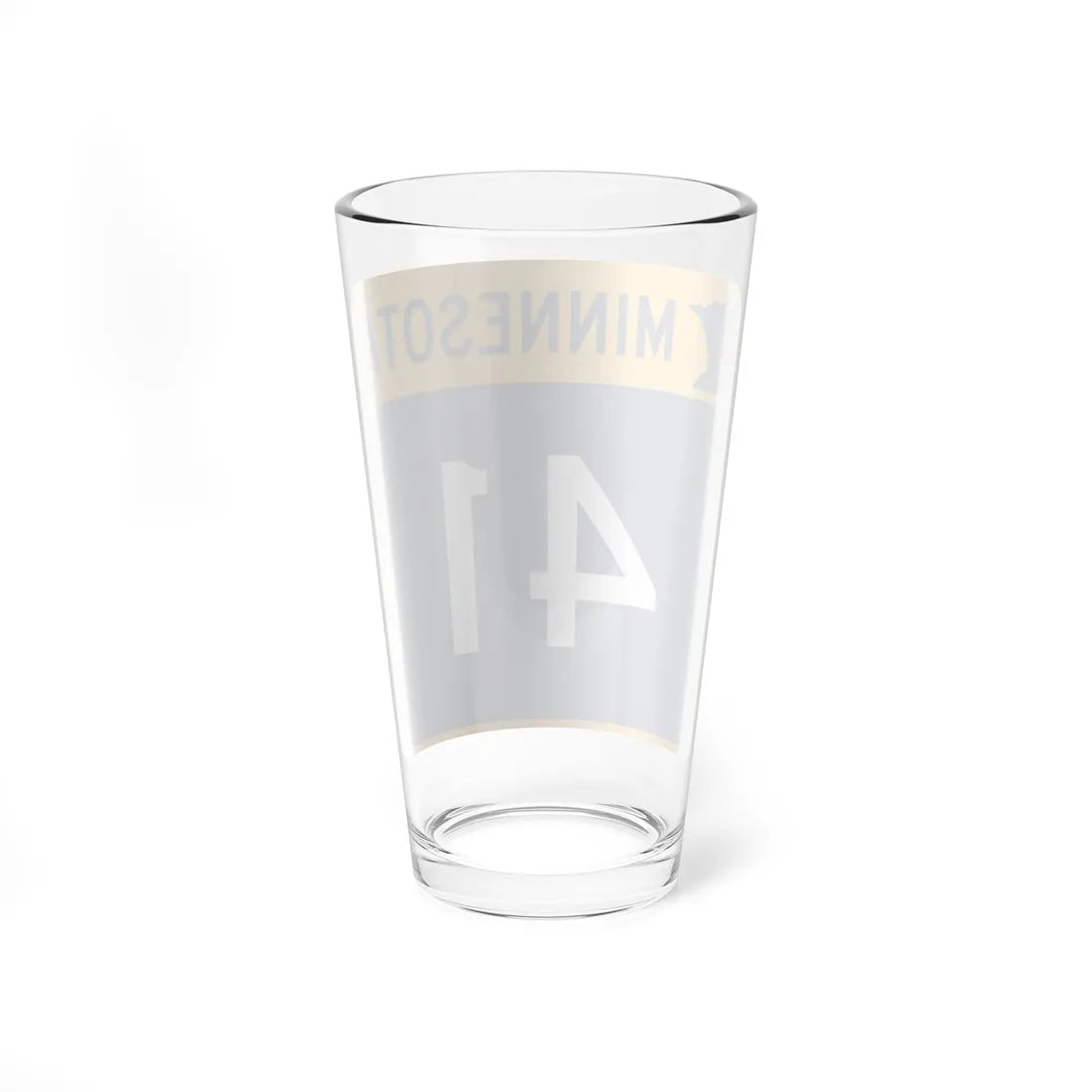 MN-41 (Minnesota) (Road Sign) Pint Glass 16oz - Go Mug Yourself