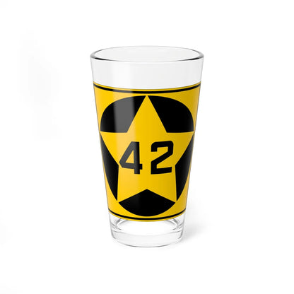 MN-42 1920 (Minnesota) (Road Sign) Pint Glass 16oz 16oz - Go Mug Yourself