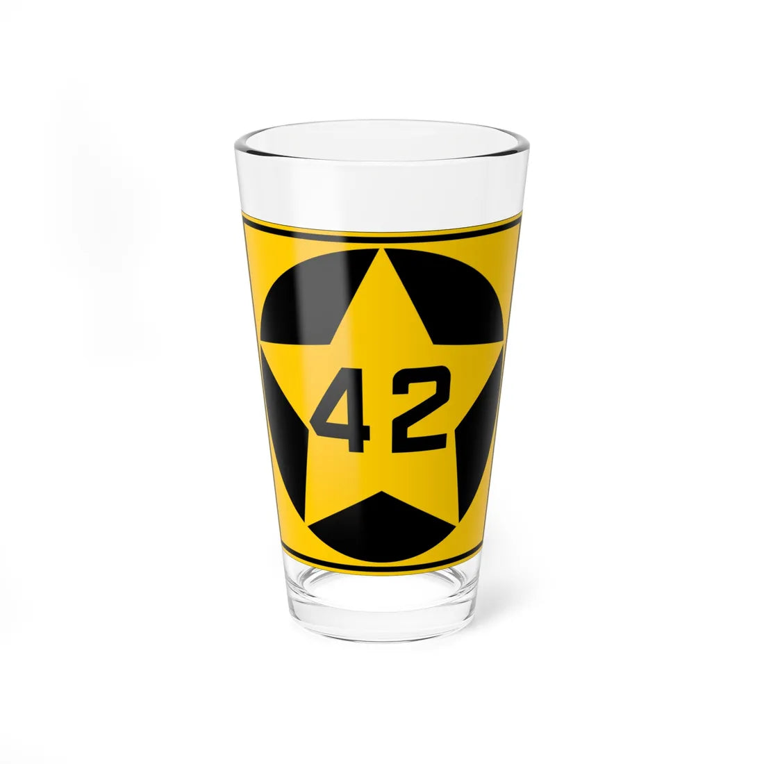 MN-42 1920 (Minnesota) (Road Sign) Pint Glass 16oz - Go Mug Yourself