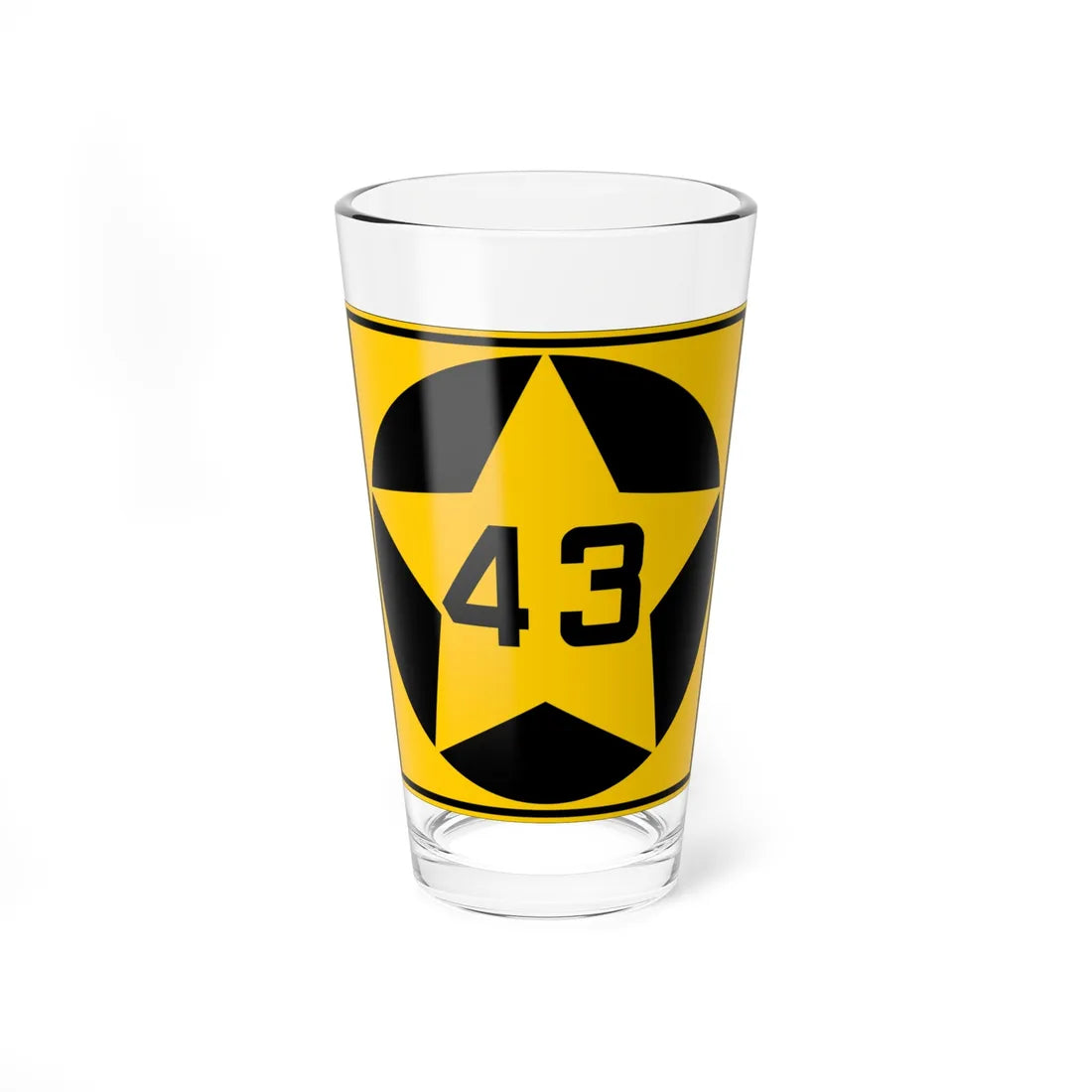 MN-43 1920 (Minnesota) (Road Sign) Pint Glass 16oz 16oz - Go Mug Yourself