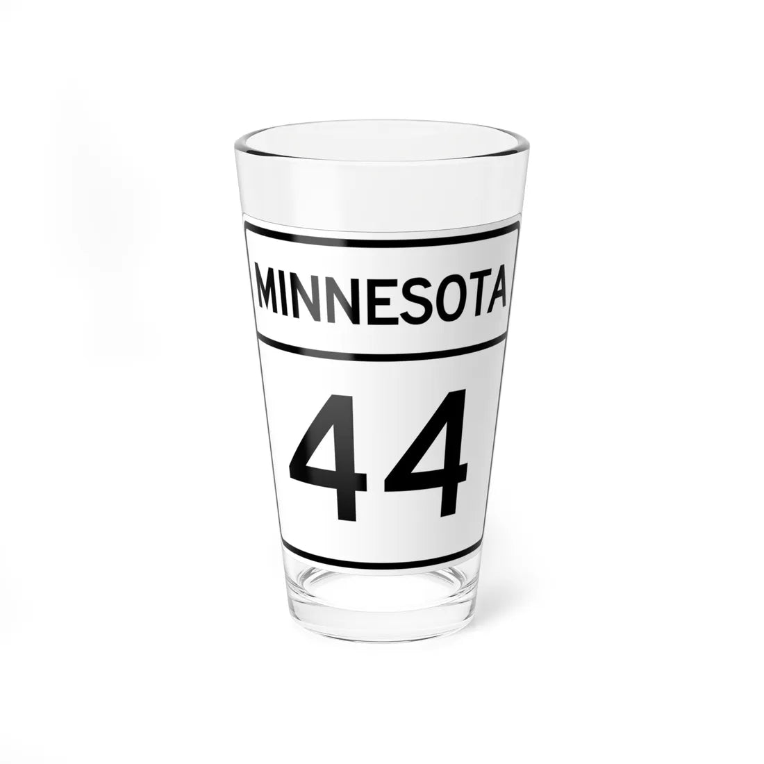 MN-44 1948 (Minnesota) (Road Sign) Pint Glass 16oz 16oz - Go Mug Yourself