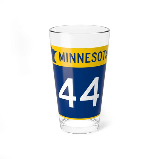 MN-44 (Minnesota) (Road Sign) Pint Glass 16oz 16oz - Go Mug Yourself