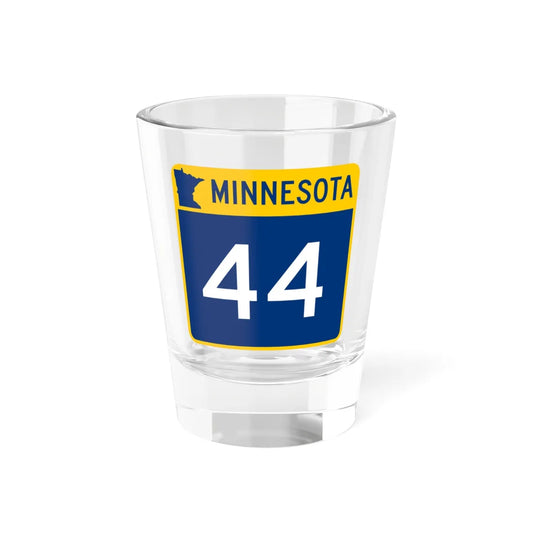 MN-44 (Minnesota) (Road Sign) Shot Glass 1.5oz 1.5oz - Go Mug Yourself
