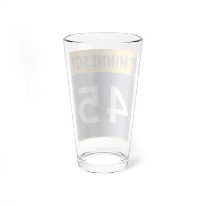 MN-45 (Minnesota) (Road Sign) Pint Glass 16oz - Go Mug Yourself
