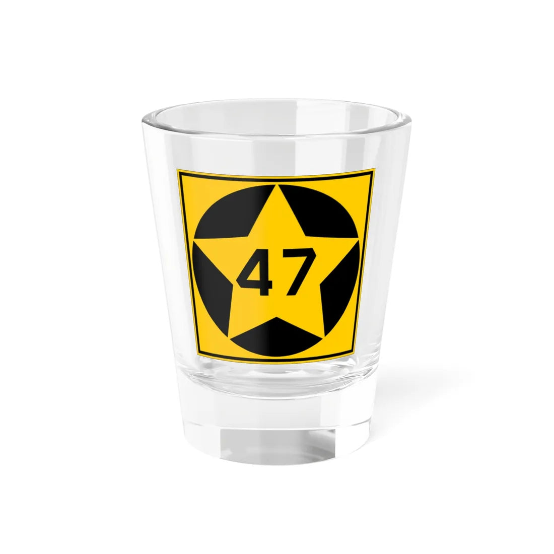 MN-47 1920 (Minnesota) (Road Sign) Shot Glass 1.5oz 1.5oz - Go Mug Yourself