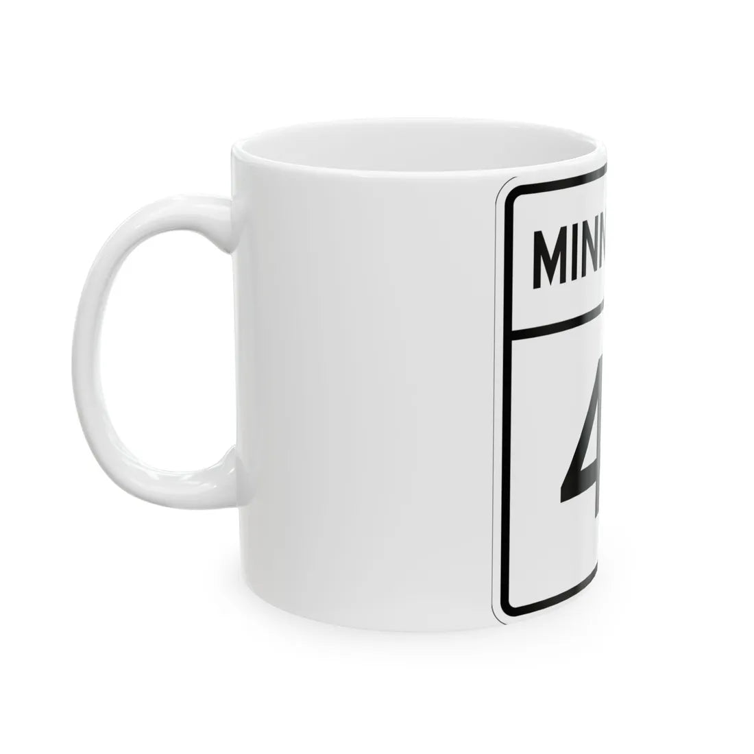 MN-47 1948 (Minnesota) (Road Sign) White Coffee Mug - Go Mug Yourself