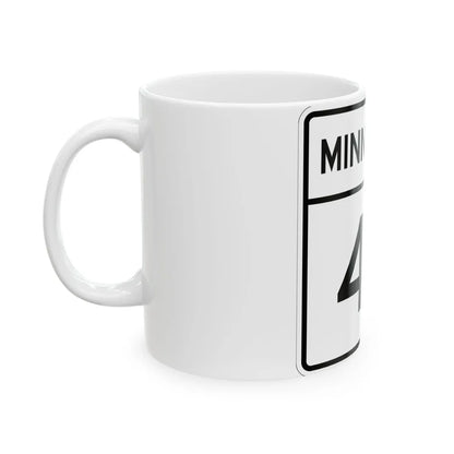 MN-47 1948 (Minnesota) (Road Sign) White Coffee Mug - Go Mug Yourself