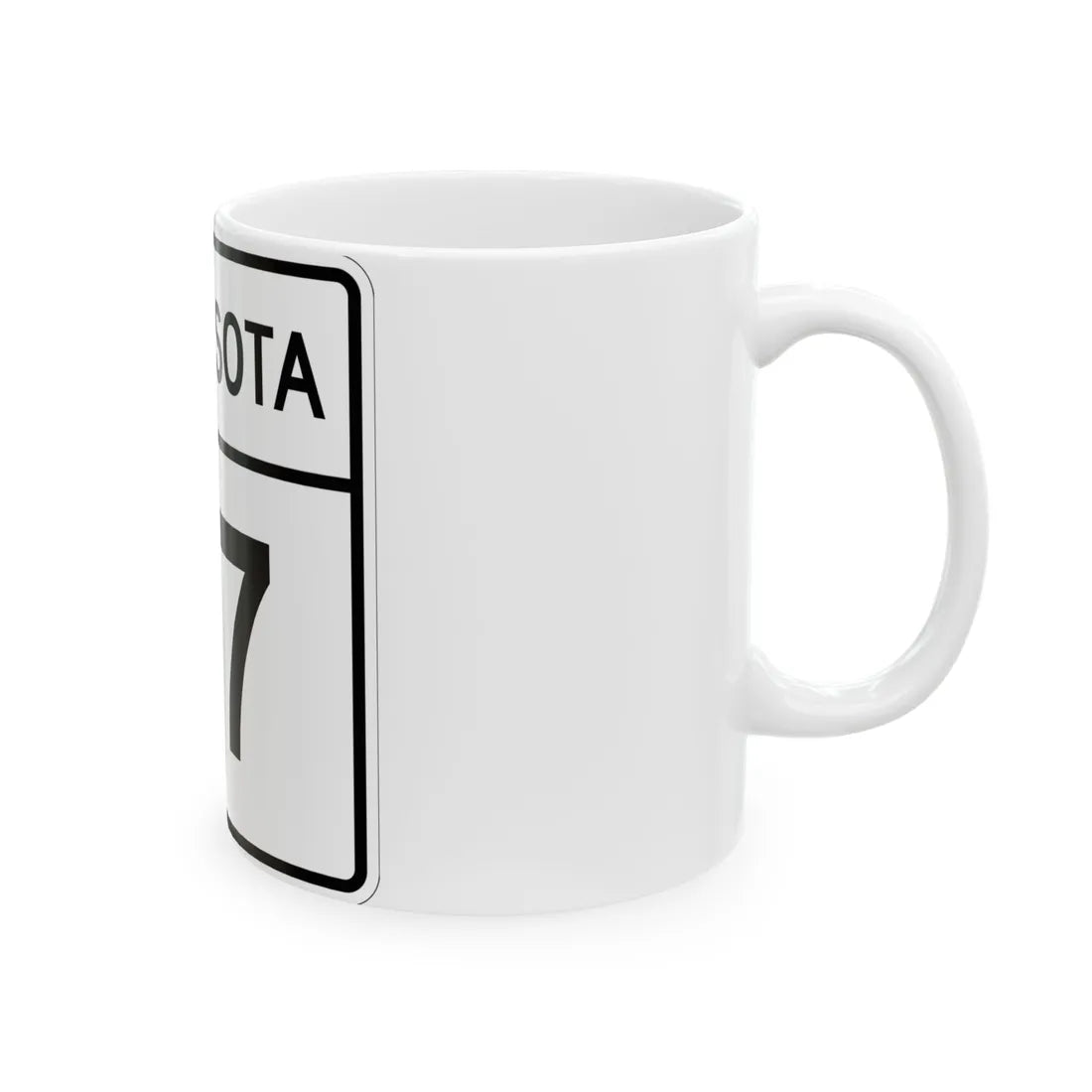 MN-47 1948 (Minnesota) (Road Sign) White Coffee Mug - Go Mug Yourself