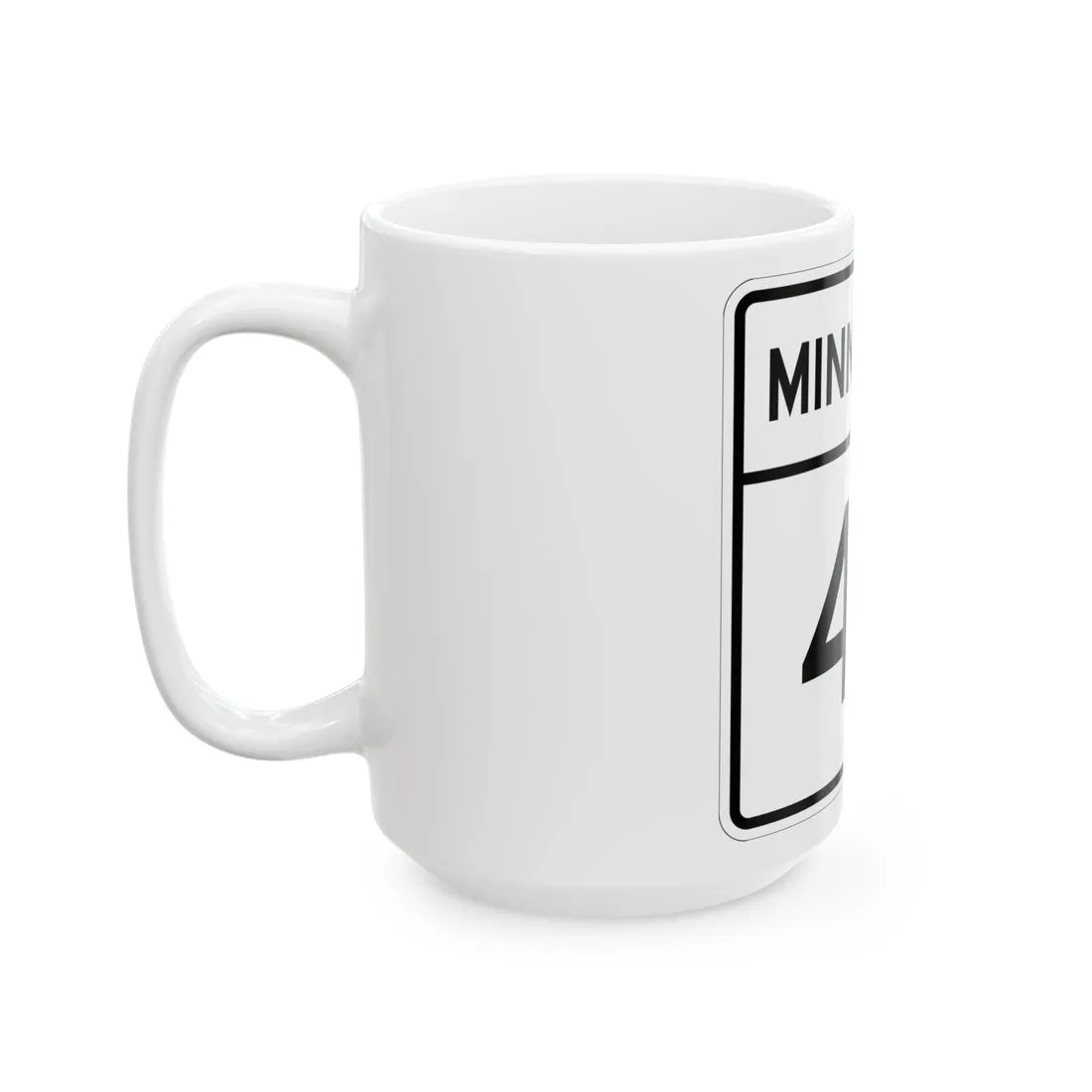MN-47 1948 (Minnesota) (Road Sign) White Coffee Mug - Go Mug Yourself