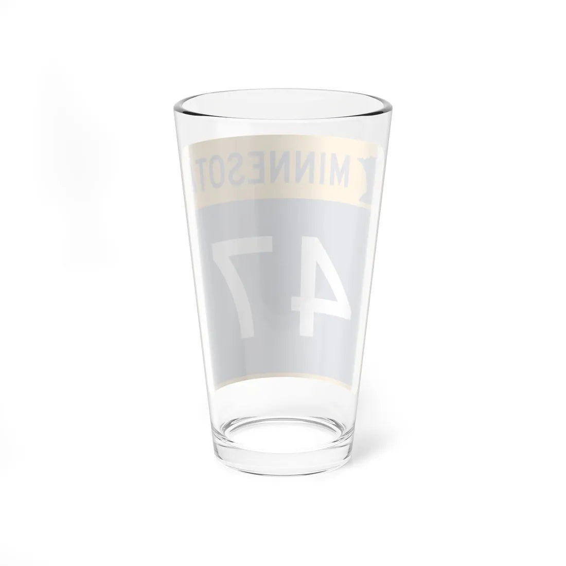 MN-47 (Minnesota) (Road Sign) Pint Glass 16oz - Go Mug Yourself