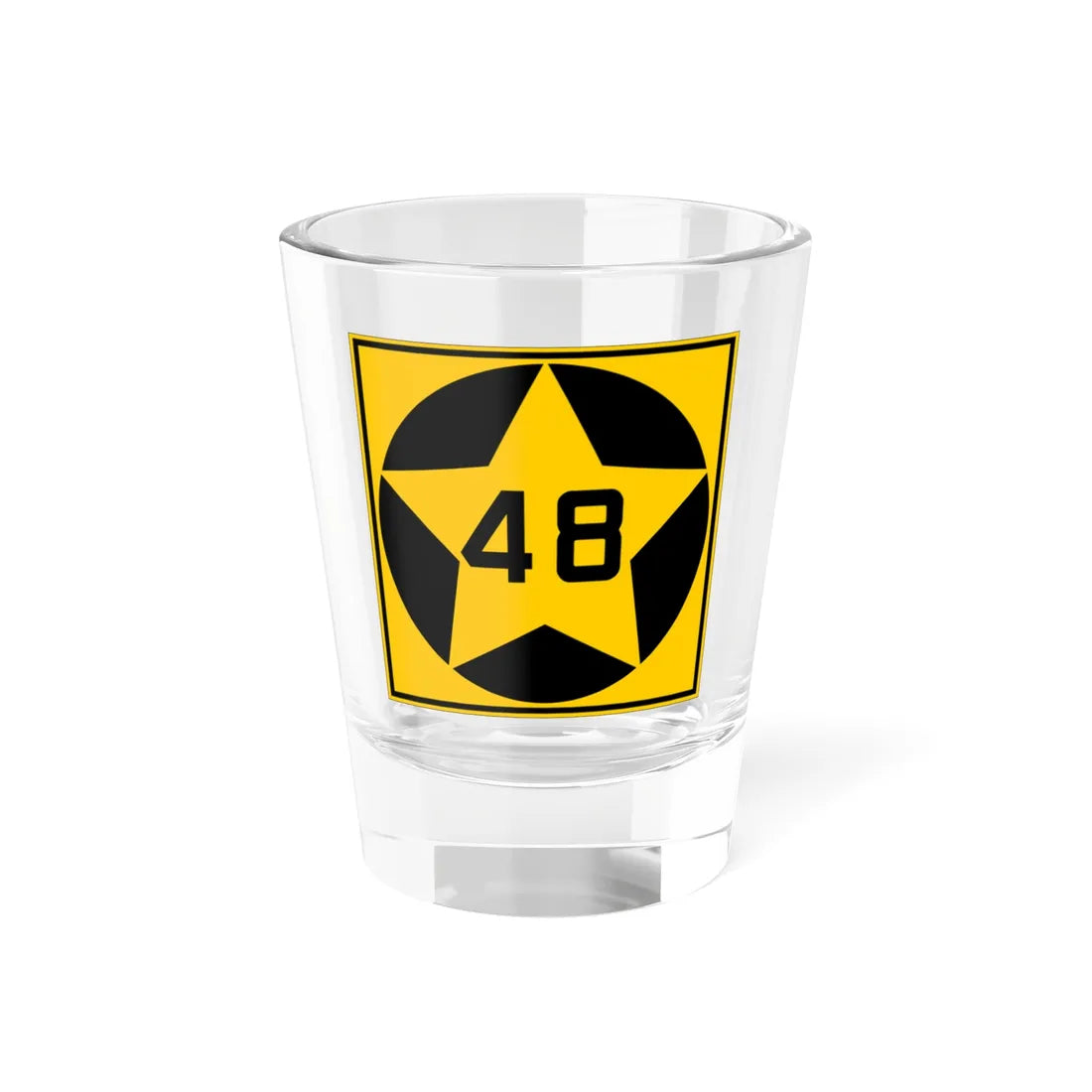 MN-48 1920 (Minnesota) (Road Sign) Shot Glass 1.5oz 1.5oz - Go Mug Yourself
