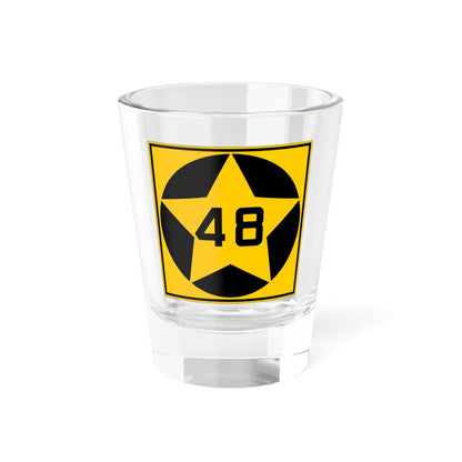 MN-48 1920 (Minnesota) (Road Sign) Shot Glass 1.5oz 1.5oz - Go Mug Yourself