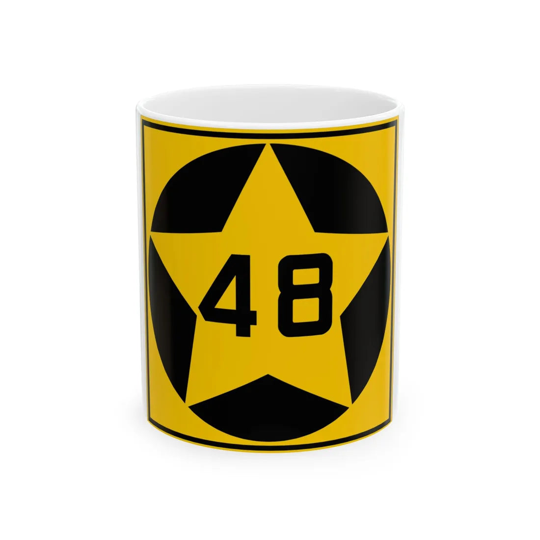 MN-48 1920 (Minnesota) (Road Sign) White Coffee Mug 11oz - Go Mug Yourself