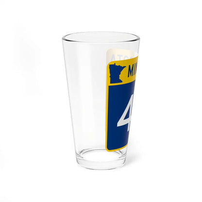 MN-48 (Minnesota) (Road Sign) Pint Glass 16oz - Go Mug Yourself