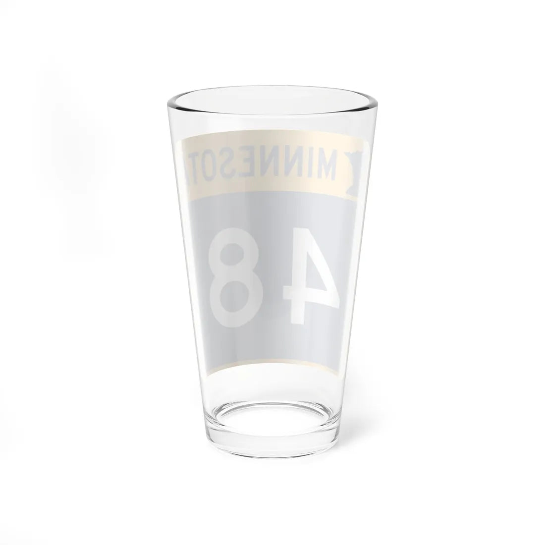 MN-48 (Minnesota) (Road Sign) Pint Glass 16oz - Go Mug Yourself