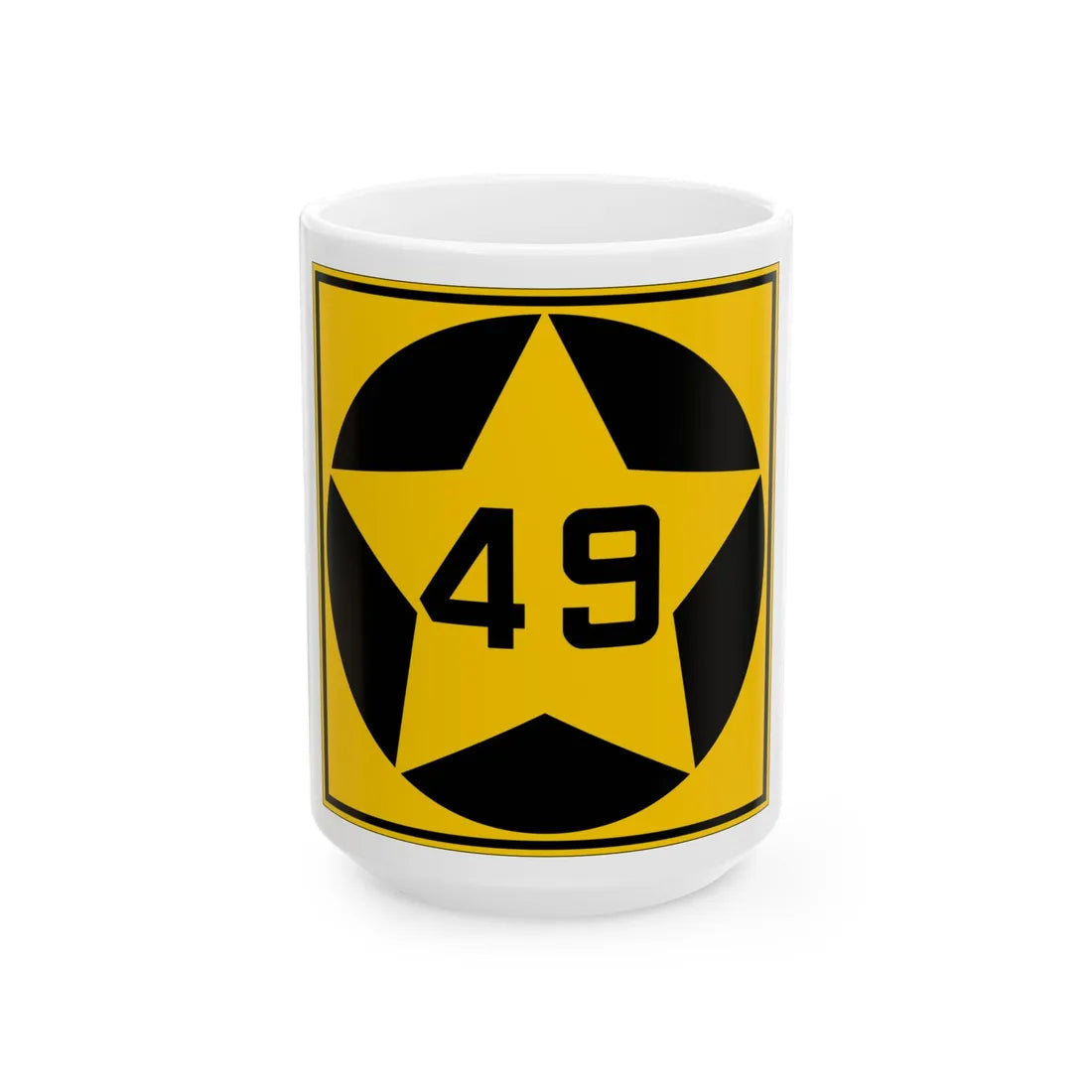 MN-49 1920 (Minnesota) (Road Sign) White Coffee Mug 15oz - Go Mug Yourself