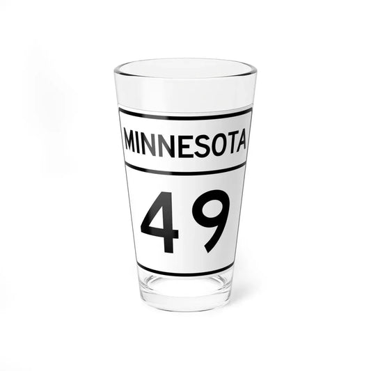 MN-49 1948 (Minnesota) (Road Sign) Pint Glass 16oz 16oz - Go Mug Yourself