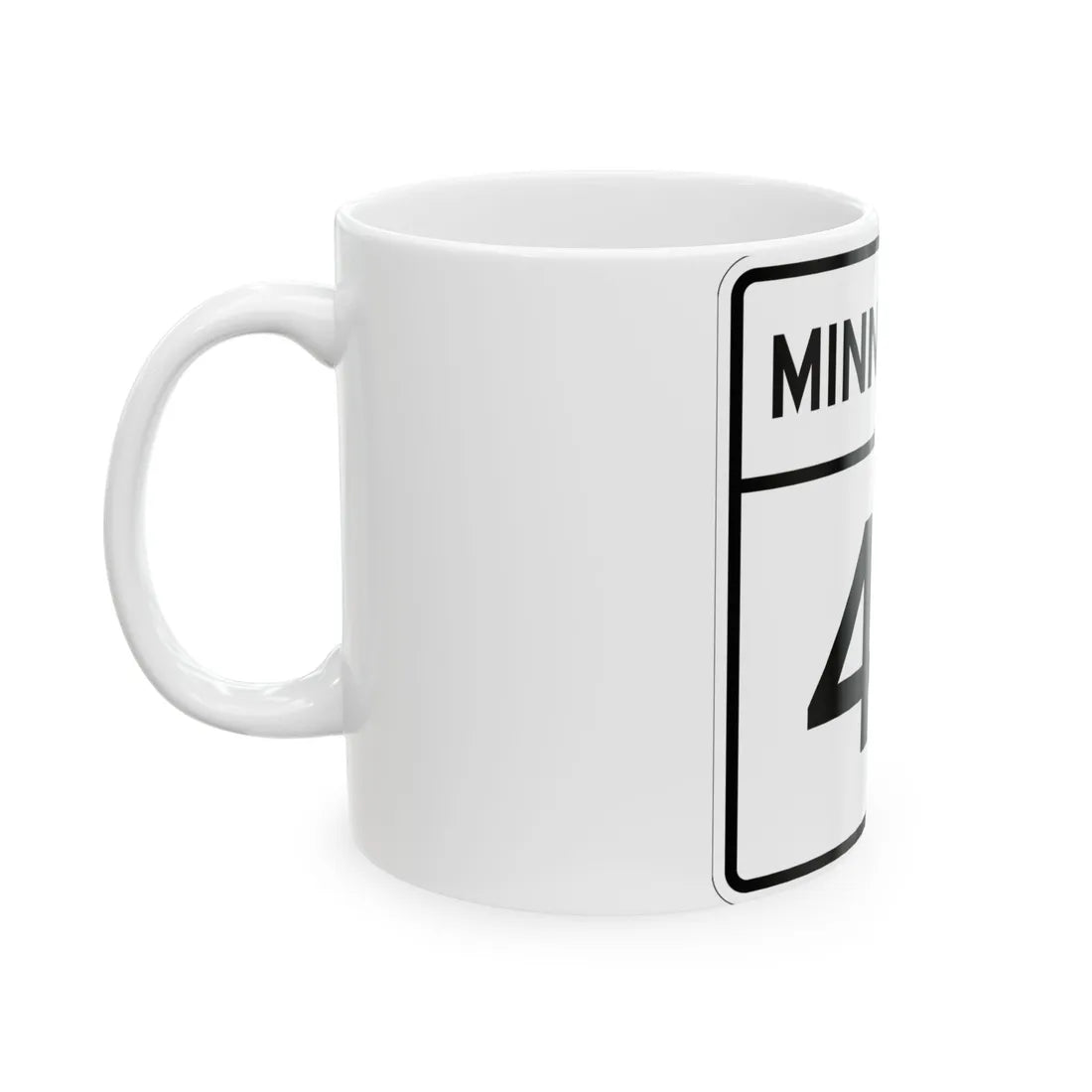 MN-49 1948 (Minnesota) (Road Sign) White Coffee Mug - Go Mug Yourself