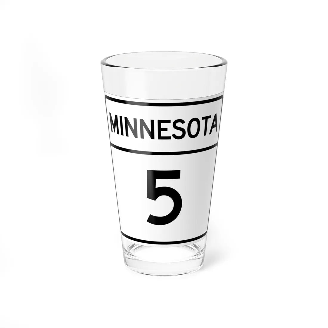 MN-5 1948 (Minnesota) (Road Sign) Pint Glss 16oz 16oz - Go Mug Yourself