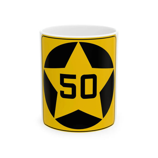 MN-50 1920 (Minnesota) (Road Sign) White Coffee Mug 11oz - Go Mug Yourself