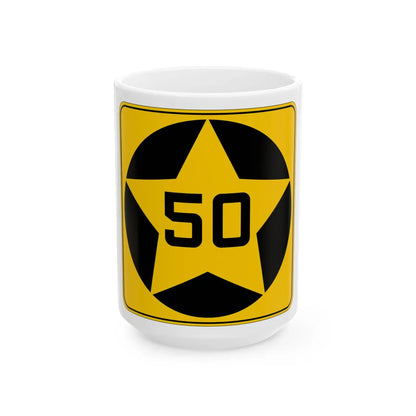 MN-50 1920 (Minnesota) (Road Sign) White Coffee Mug 15oz - Go Mug Yourself