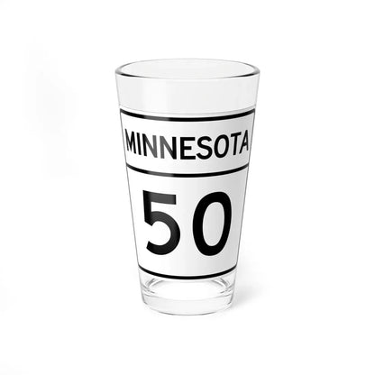 MN-50 1948 (Minnesota) (Road Sign) Pint Glass 16oz 16oz - Go Mug Yourself