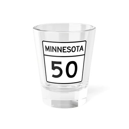 MN-50 1948 (Minnesota) (Road Sign) Shot Glass 1.5oz 1.5oz - Go Mug Yourself