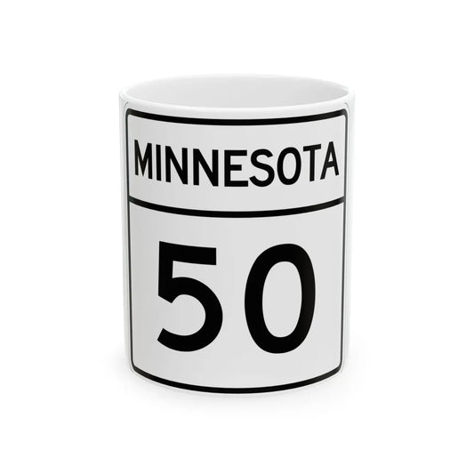 MN-50 1948 (Minnesota) (Road Sign) White Coffee Mug 11oz - Go Mug Yourself