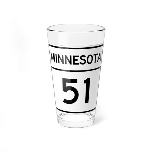 MN-51 1948 (Minnesota) (Road Sign) Pint Glss 16oz 16oz - Go Mug Yourself