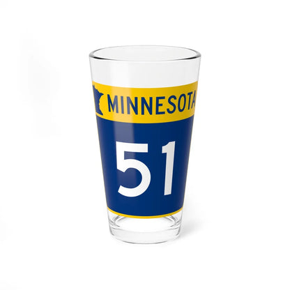 MN-51 (Minnesota) (Road Sign) Pint Glss 16oz 16oz - Go Mug Yourself