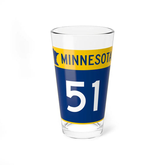 MN-51 (Minnesota) (Road Sign) Pint Glss 16oz 16oz - Go Mug Yourself