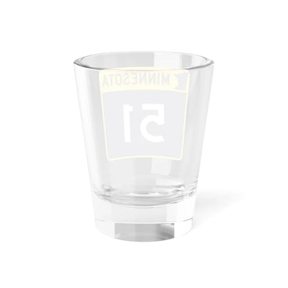 MN-51 (Minnesota) (Road Sign) Shot Glass 1.5oz - Go Mug Yourself