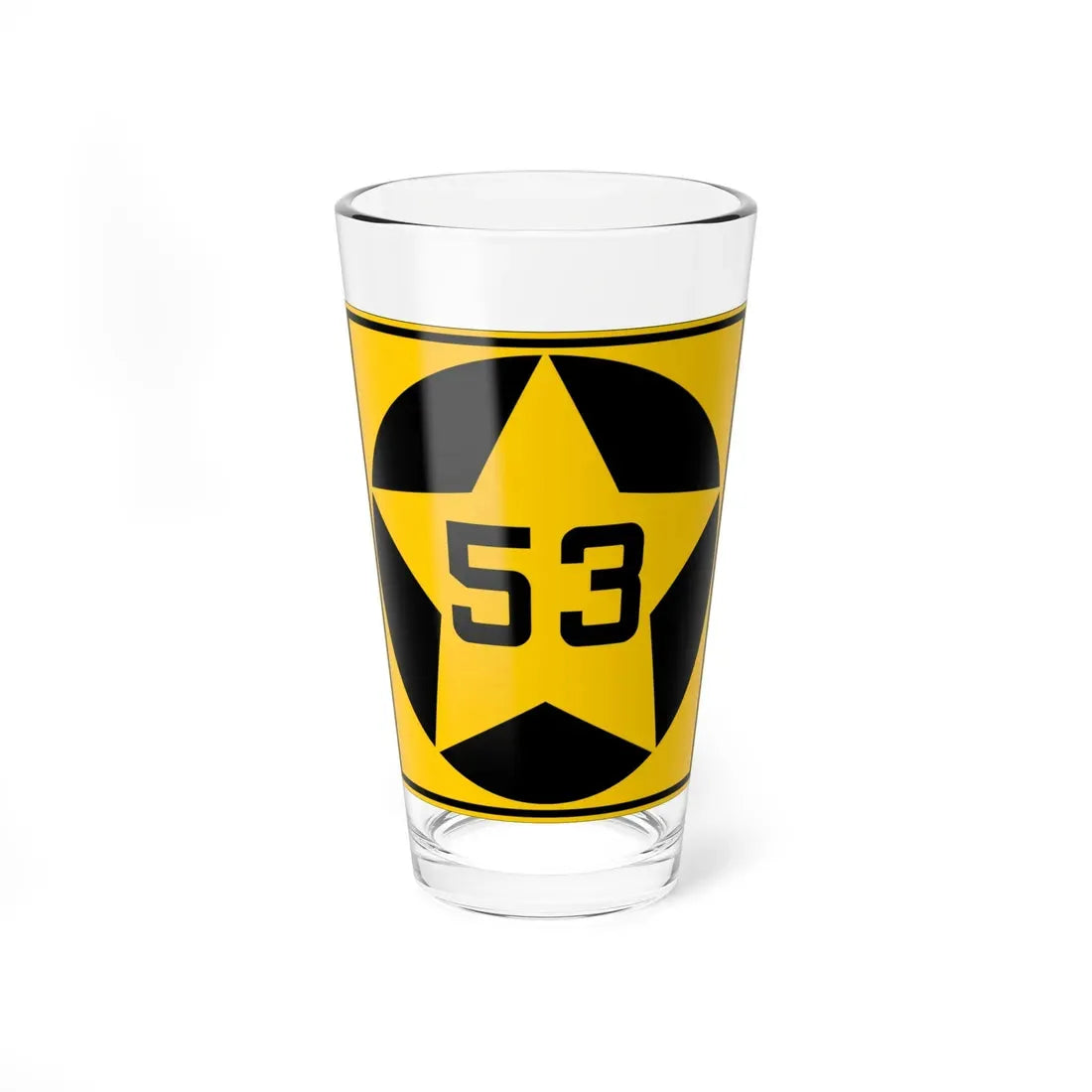 MN-53 1920 (Minnesota) (Road Sign) Pint Glass 16oz 16oz - Go Mug Yourself