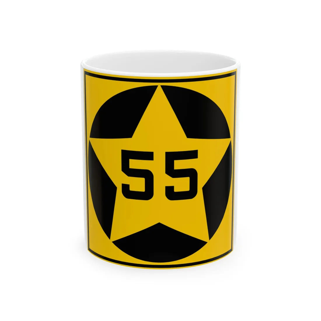 MN-55 1920 (Minnesota) (Road Sign) White Coffee Mug 11oz - Go Mug Yourself