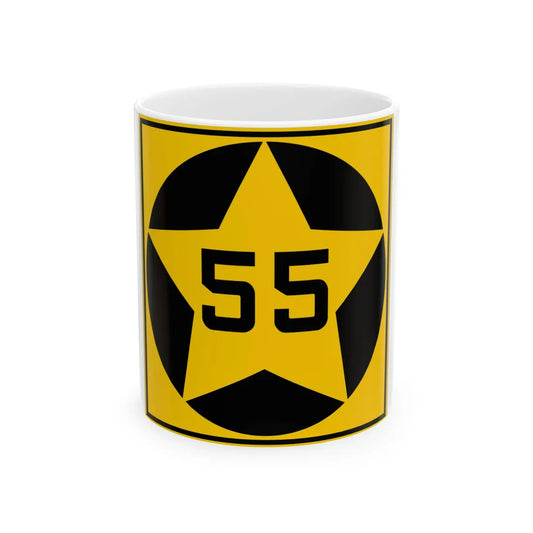 MN-55 1920 (Minnesota) (Road Sign) White Coffee Mug 11oz - Go Mug Yourself