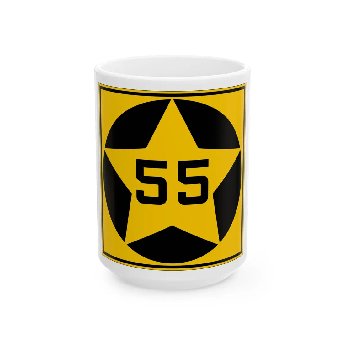 MN-55 1920 (Minnesota) (Road Sign) White Coffee Mug 15oz - Go Mug Yourself