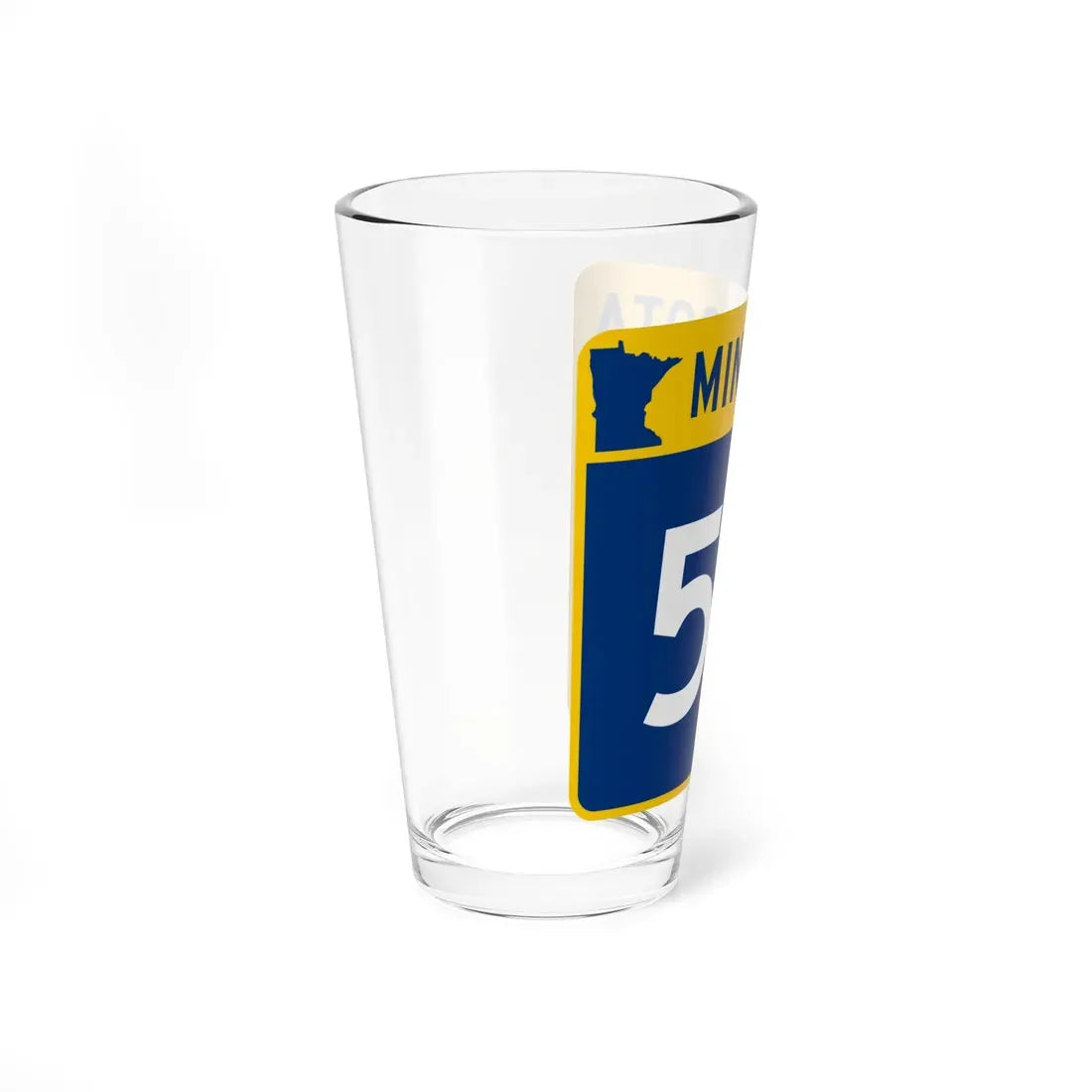 MN-55 (Minnesota) (Road Sign) Pint Glass 16oz - Go Mug Yourself