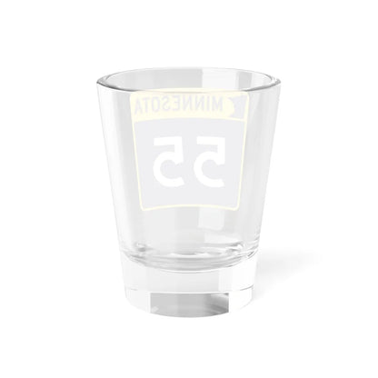 MN-55 (Minnesota) (Road Sign) Shot Glass 1.5oz - Go Mug Yourself