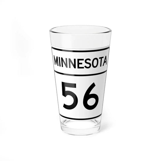 MN-56 1948 (Minnesota) (Road Sign) Pint Glass 16oz 16oz - Go Mug Yourself